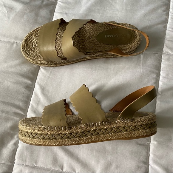 Zimmermann Olive Scallop Espadrille Sandal - Picture 5 of 8
